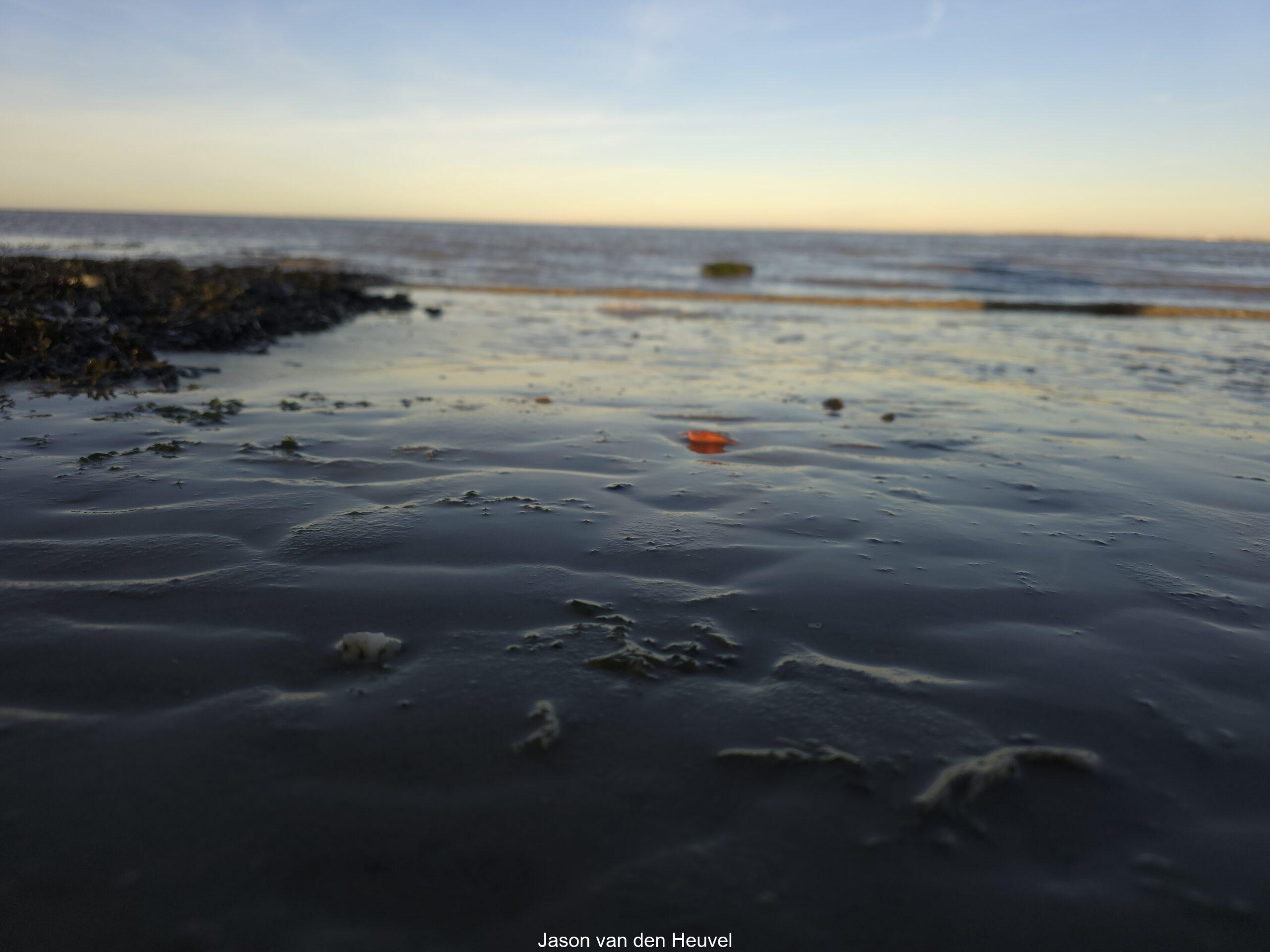 On the beach in Delfzijl